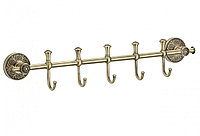 Планка с крючками Savol S-005875C (5 крючков) бронза, фото 1