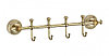 Планка с крючками (4 крючка) золото Savol S-005874B