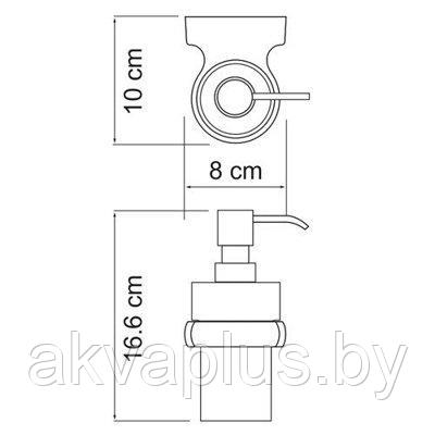 Дозатор для жидкого мыла настенный Berkel WasserKraft К-6899 - фото 2 - id-p66826696