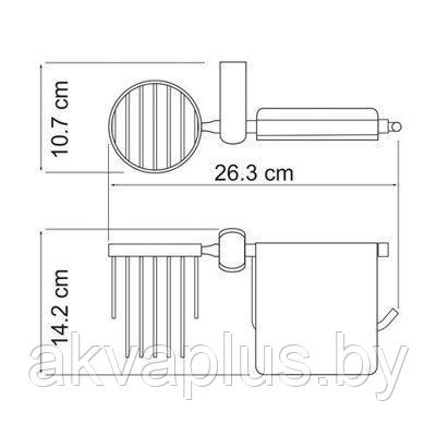 Держатель туалетной бумаги и освежителя WasserKraft Berkel K-6859 - фото 2 - id-p49455471