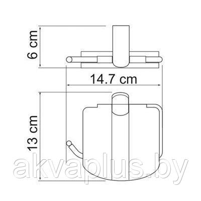 Держатель для туалетной бумаги Wasserkraft Berkel K-6825 - фото 2 - id-p49455477