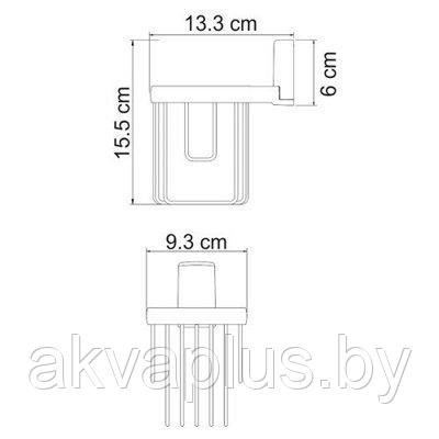 Держатель для освежителя воздуха Wasserkraft Exter K-5245 - фото 2 - id-p49455371