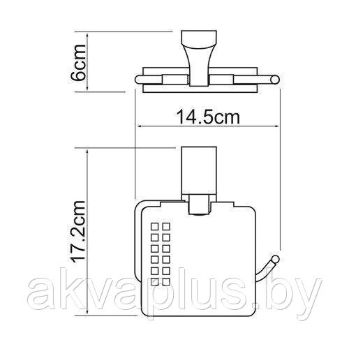 Держатель для туалетной бумаги Wasserkraft Exter K-5225 - фото 2 - id-p66826634