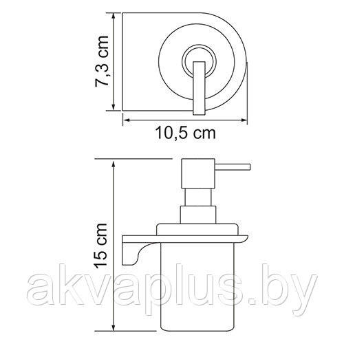 Дозатор для жидкого мыла Wasserkraft Kammel K-8399White - фото 2 - id-p49455600