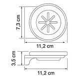 Мыльница стеклянная Wasserkraft Kammel K-8329White, фото 2