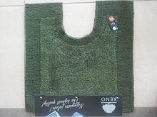 Коврик под унитаз х/б QUATRO 60X60 двухсторонний оливковый