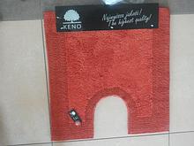 Коврик под унитаз х/б QUATRO 60X60 двухсторонний терракотовый