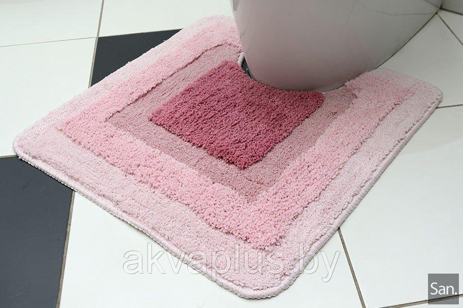 Коврик BELORR для туалета 50х50 розовый AK18-80 - фото 1 - id-p49456715