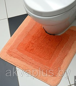 Коврик BELORR для туалета 50х50 оранжевый AK18-44 - фото 1 - id-p49456717
