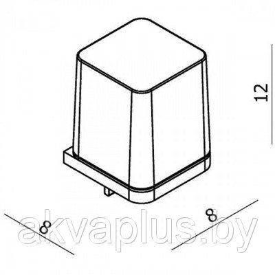 LANGBERGER Дозатор стекло к стене квадратный с пластиковой колбой Langberger (35021B) - фото 2 - id-p49455745