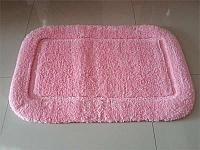 Коврик для ванной ПЛЮШ 50х80 Lux Border розовый