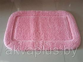 Коврик для ванной ПЛЮШ 50х80 “Lux Border”  розовый