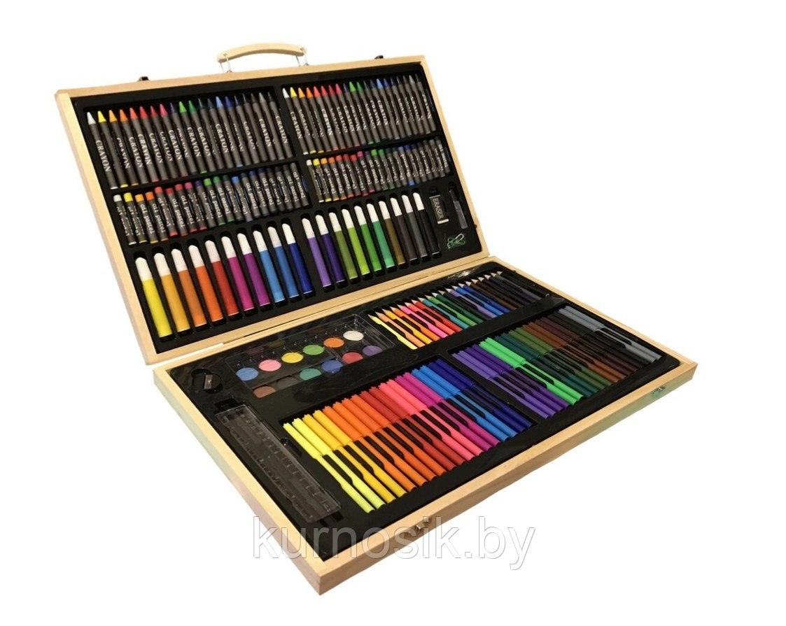 Художественный набор для рисования "Набор художника" 220 предметов в деревянном чемодане - фото 5 - id-p141280092