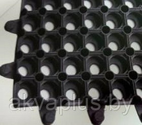 Коврик грязесборный резиновый Domino с защелкам 100*100 (22мм)