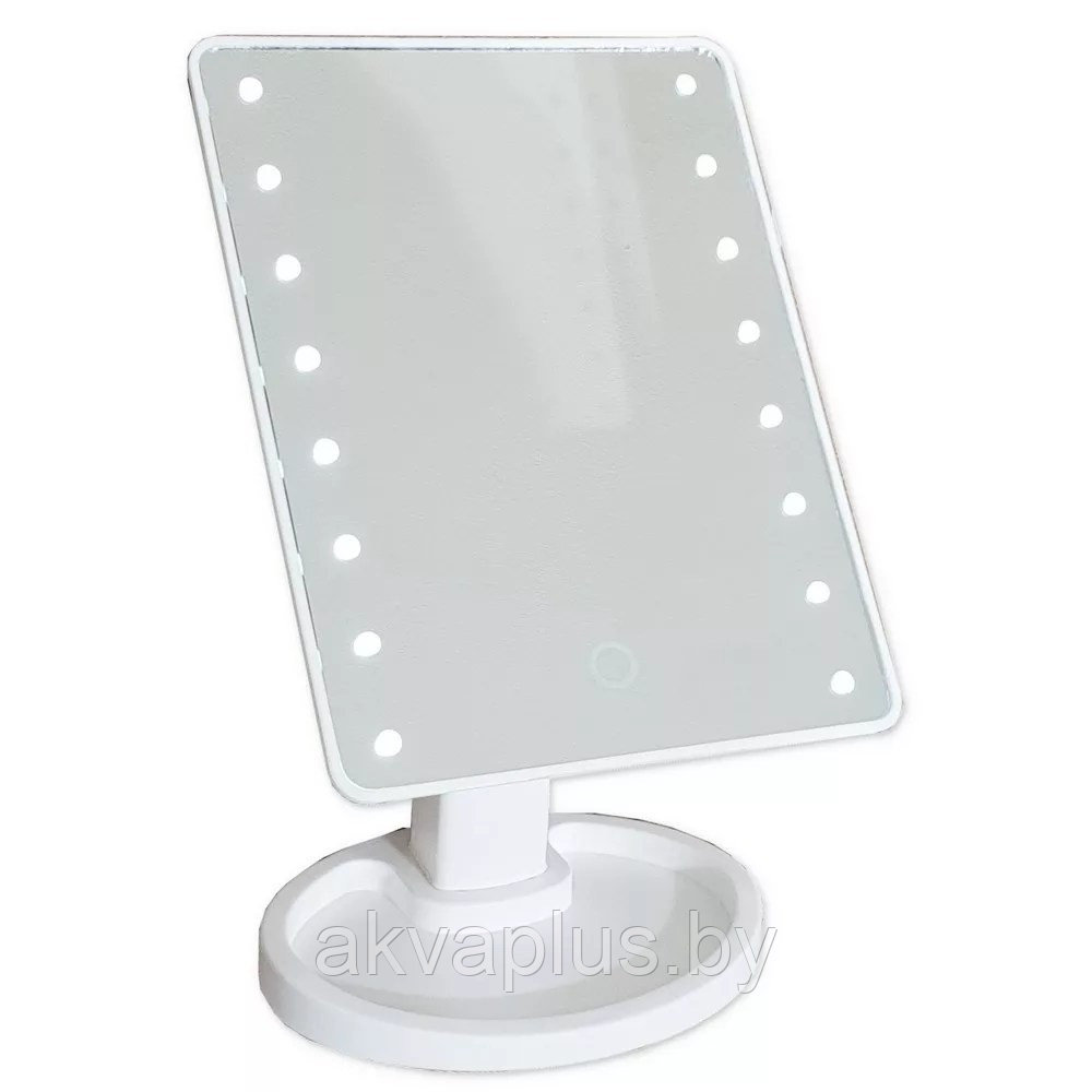 Зеркало косметическое настольное БЕЛОЕ с подсветкой САНАКС 75272 - фото 1 - id-p49455968