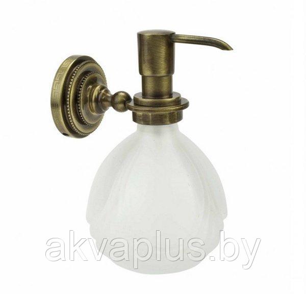 Дозатор для жидкого мыла к стене Fuente Real Hestia бронза - фото 1 - id-p66826337