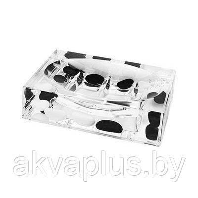Гелевые аксессуары серии BLACK and WHITE мыльница - фото 1 - id-p66826001