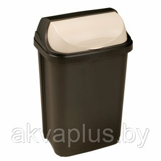 Ведро для мусора пластмассовое "Rasmus" с откидной крышкой 50 л - фото 1 - id-p49456239