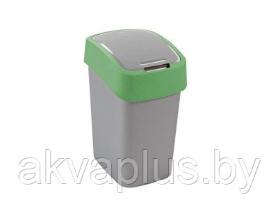 Ведро для мусора пластмассовое "Flip bin" с откидной крышкой 50 л салатовое - фото 1 - id-p49456243