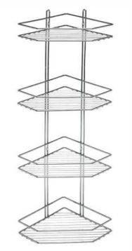 Полка в ванную угловая 4-ярусная 4893-4