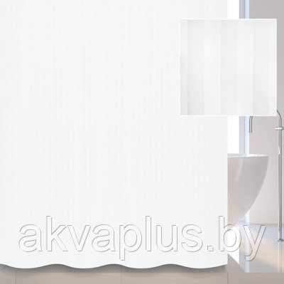Штора для ванной Savol S-01820W белая - фото 1 - id-p141280630