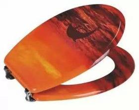 Сиденье унитаза МДФ с рисунком P-7110