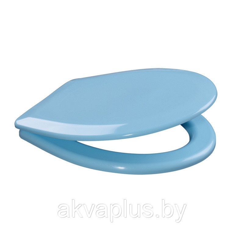 Сиденье для унитаза Bisk Lilia голубой цвет - фото 1 - id-p49455785