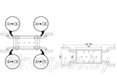 Сиденье для ванны Bisk Pro 06218 (белый) MASTERLINE - фото 2 - id-p141280556