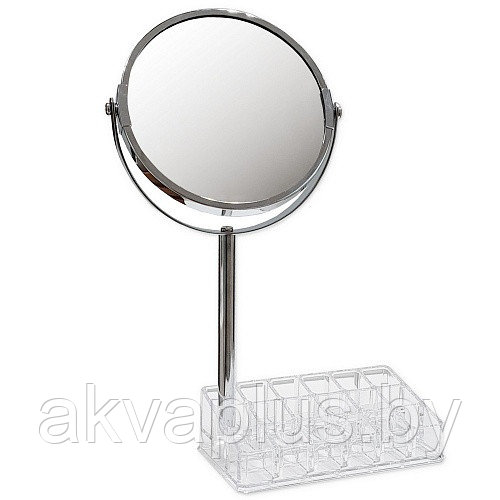 Зеркало косметическое настольное с подставкой для макияжных принадлежностей САНАКС 75273 - фото 1 - id-p141280996