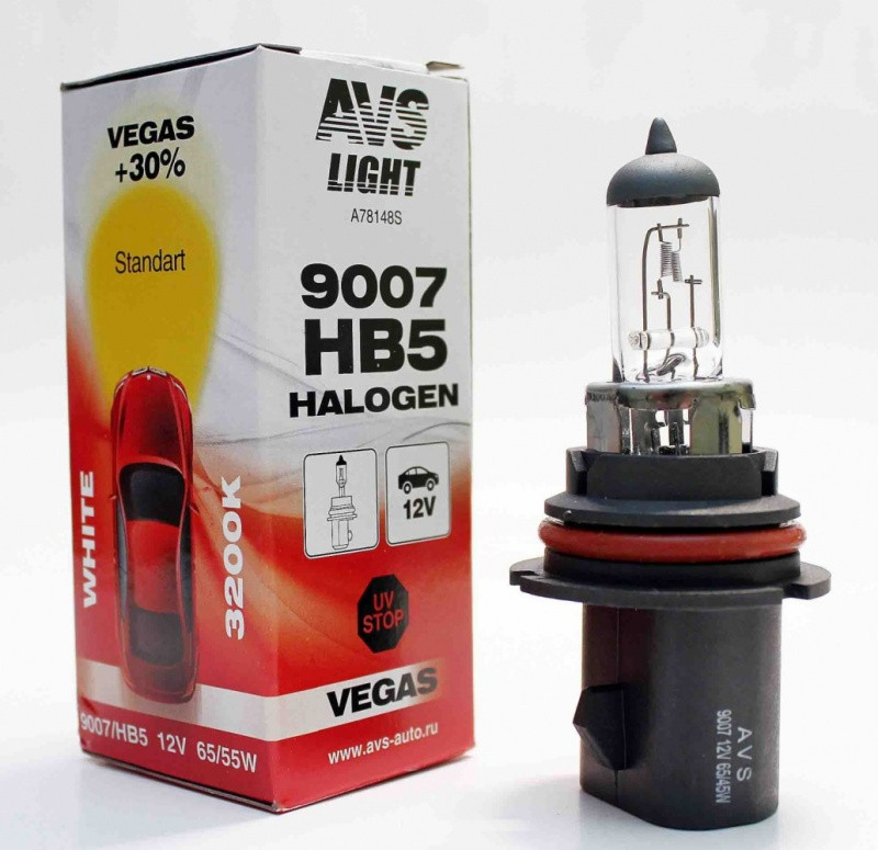 Автомобильная галогенная лампа AVS Vegas HB5/9007.12V.65/55W.1шт. - фото 1 - id-p117738798