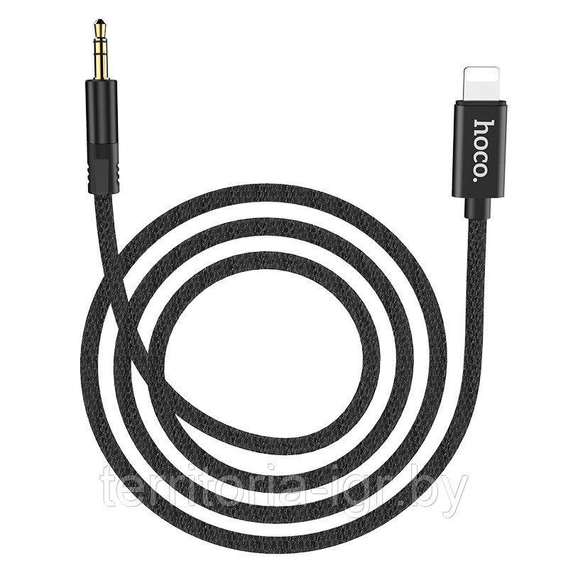 Акустический кабель Lightning - jack(M) UPA13 1м. черный Hoco - фото 4 - id-p141289218