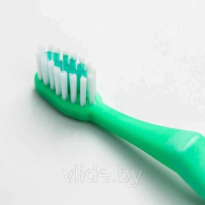 Зубная щётка детская, от 18 мес., цвет зелёный - фото 3 - id-p141291427