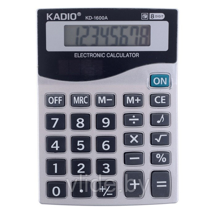 Калькулятор настольный, 8-разрядный, 1600A, двойное питание