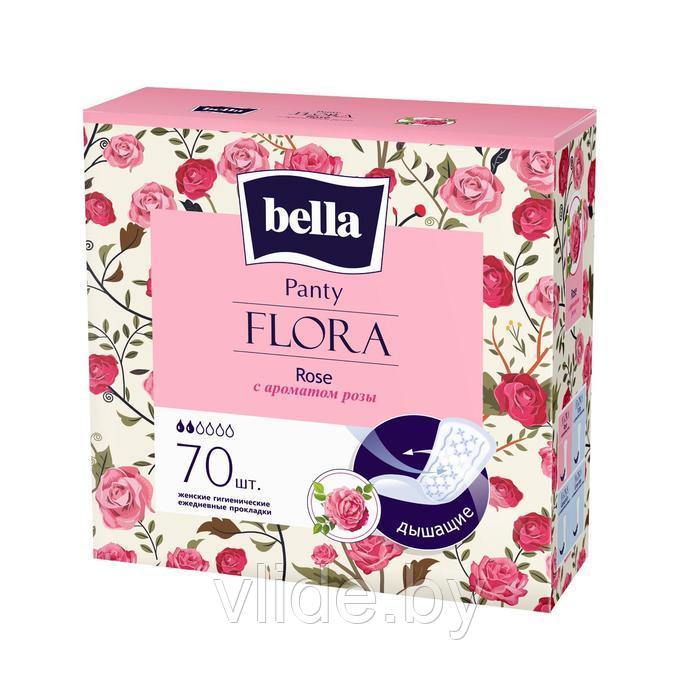 Прокладки женские гигиенические ежедневные bella Panty FLORA Rose с ароматом розы по 70 шт. 5181054 - фото 1 - id-p141291461