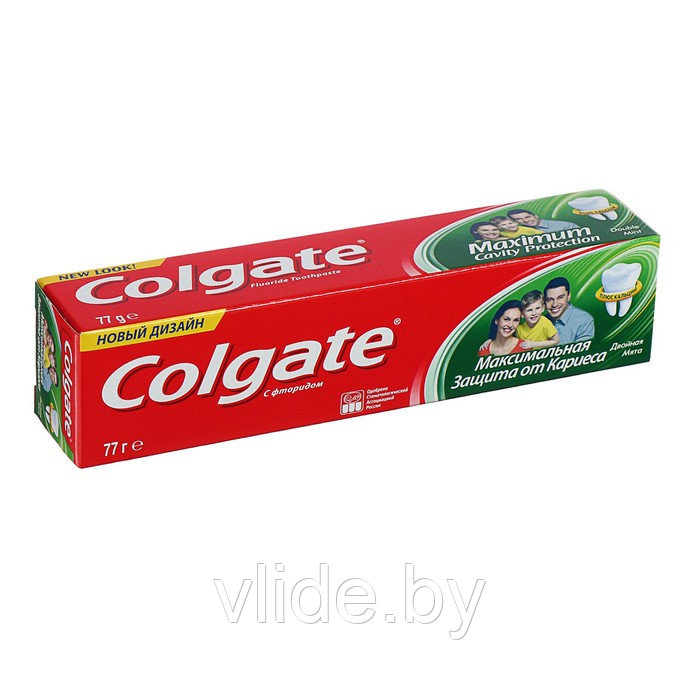 Зубная паста Colgate, максимальная защита от кариеса, двойная мята, 50 мл