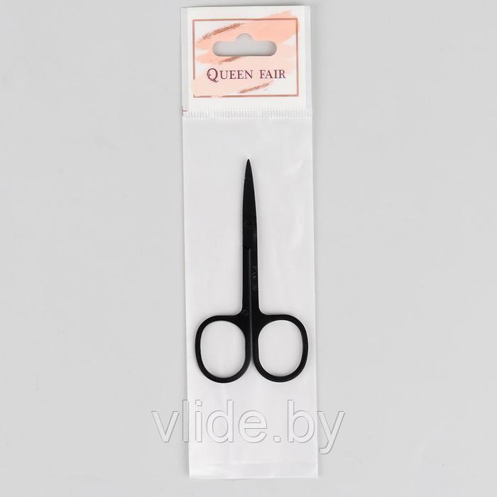 Ножницы маникюрные, загнутые, 9 см, цвет чёрный - фото 3 - id-p141291527