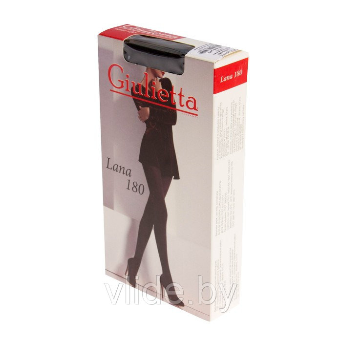 Колготки женские Giulietta LANA 180 den, цвет чёрный (nero, 5XL) - фото 4 - id-p141291690