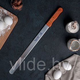 Нож для бисквита 35 см, ручка дерево