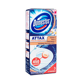 Стикер для очищения унитаза Domestos "Тропическая свежесть", 3 шт по 10 г