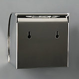 Держатель для туалетной бумаги, без втулки 12×12.5×12 см, цвет хром зеркальный, фото 3