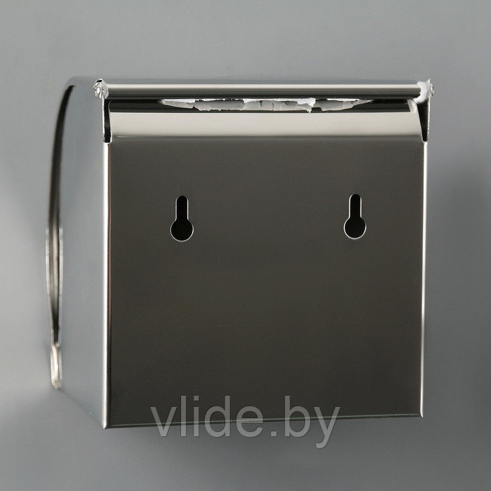 Держатель для туалетной бумаги, без втулки 12×12.5×12 см, цвет хром зеркальный - фото 3 - id-p141295846