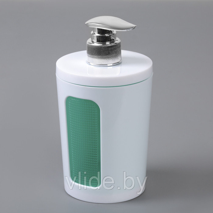 Диспенсер для жидкого мыла Scarlet, 330 мл, цвет прозрачно-мятный - фото 1 - id-p141295855