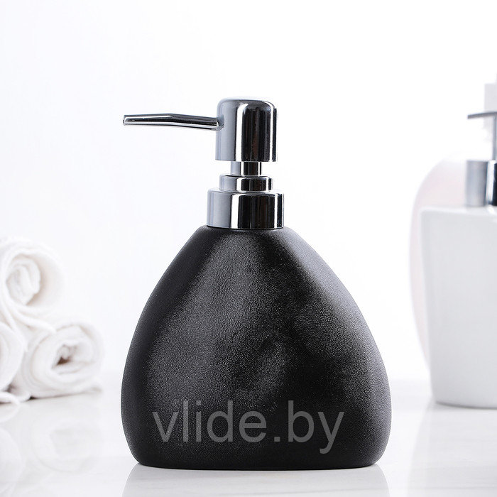 Дозатор для жидкого мыла «Мужской», 400 мл, цвет чёрный - фото 1 - id-p141295857