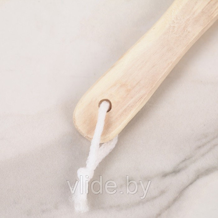 Щётка банная с ручкой и массажёром, натуральная щетина - фото 5 - id-p141295891