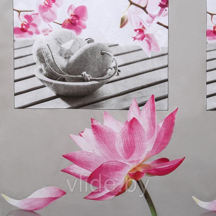 Штора для ванной комнаты «Медитация», 180×180 см, EVA, цвет белый - фото 4 - id-p141295904