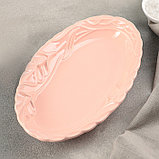 Блюдо "Колосок" 25х15х3,5 см, цвет розово-оранжевый, фото 2