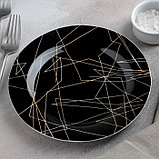 Тарелка пирожковая «Кассиопея», d=19 см, цвет чёрный, фото 2