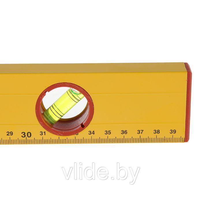 Уровень алюминиевый Remocolor, "Yellow", 3 ампулы, 40 см 2672008 - фото 4 - id-p141291973