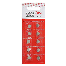 Батарейка алкалиновая LuazON, AG3, LR41, 1 шт 3005563