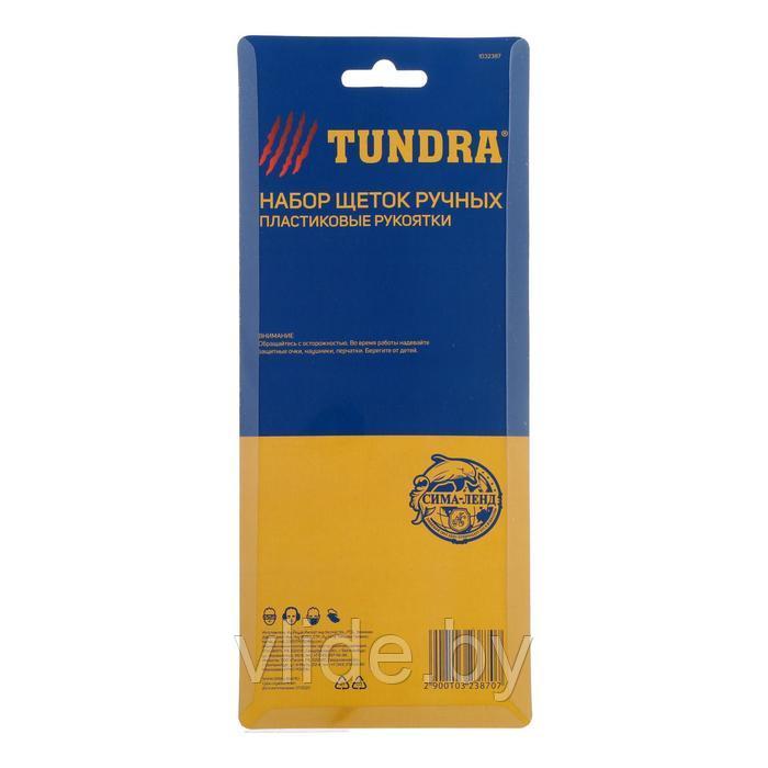 Набор щеток металлических ручных TUNDRA, пластиковые рукоятки, малые, 3 шт. 1032387 - фото 5 - id-p141292142